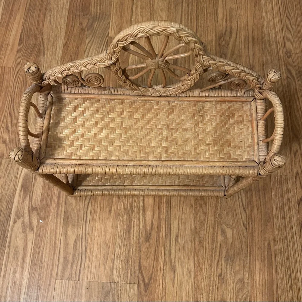‼️Rattan / Wicker Hanging Wall Shelf‼️
